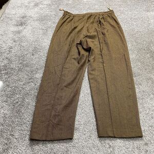 Lindard Allard Ellen Tracy Dress Pants Womens 16 Brown Wool Straight 35x29